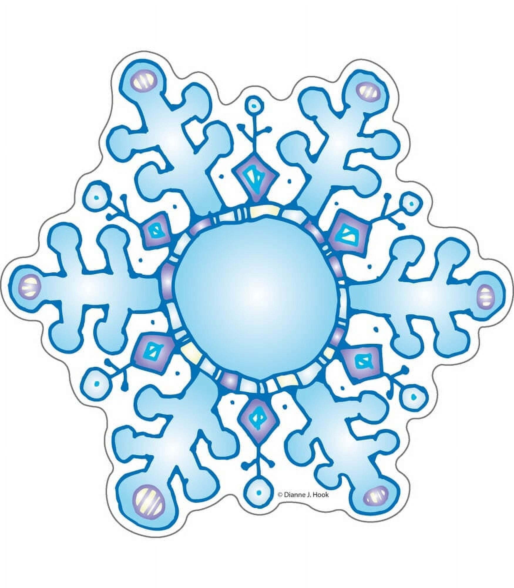 Frank Schaffer Publications/Carson Dellosa Publications Snowflakes Bulletin Board Cut Out