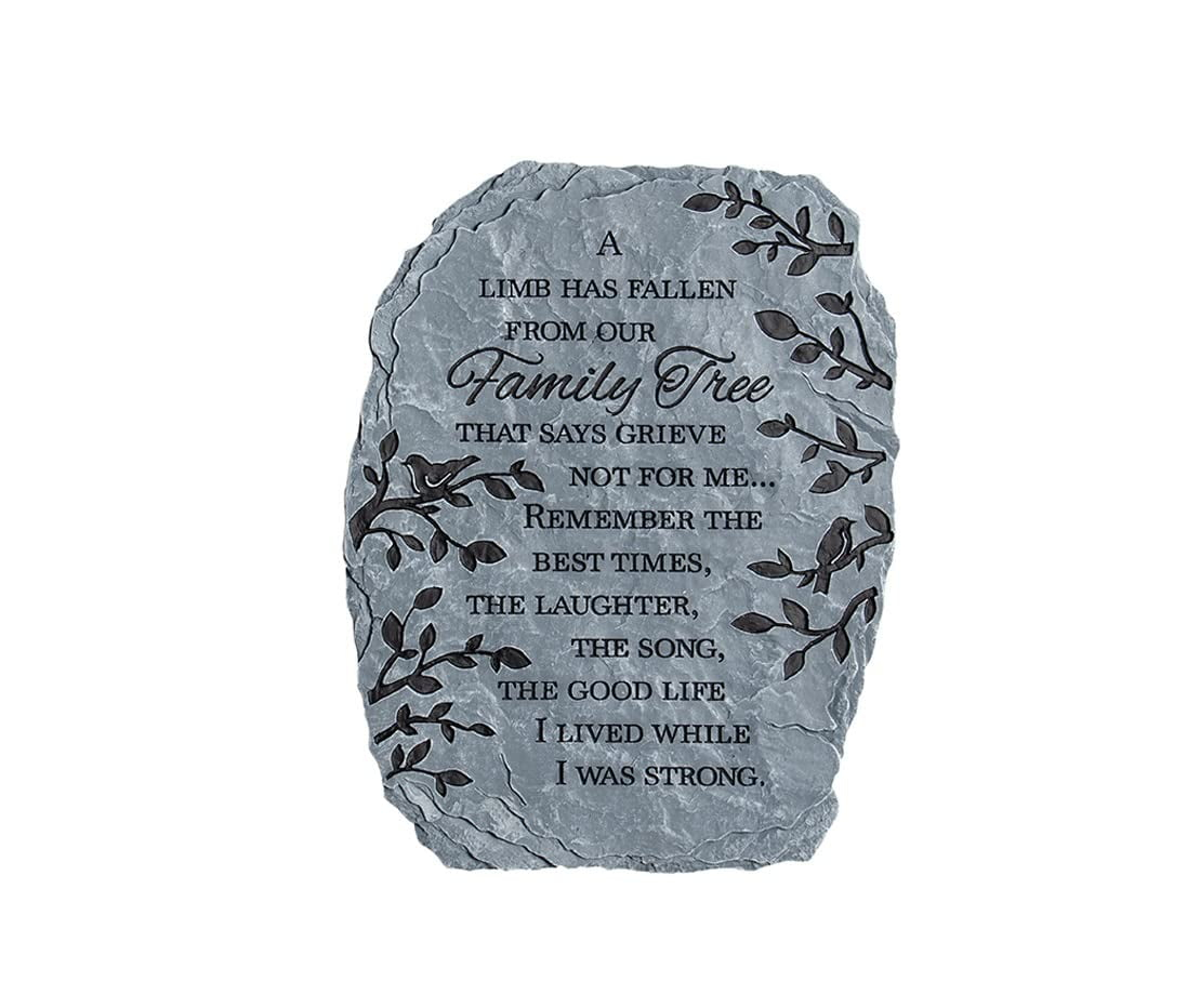 Carson Home Family Tree Garden Stone, 10.5-inch Height