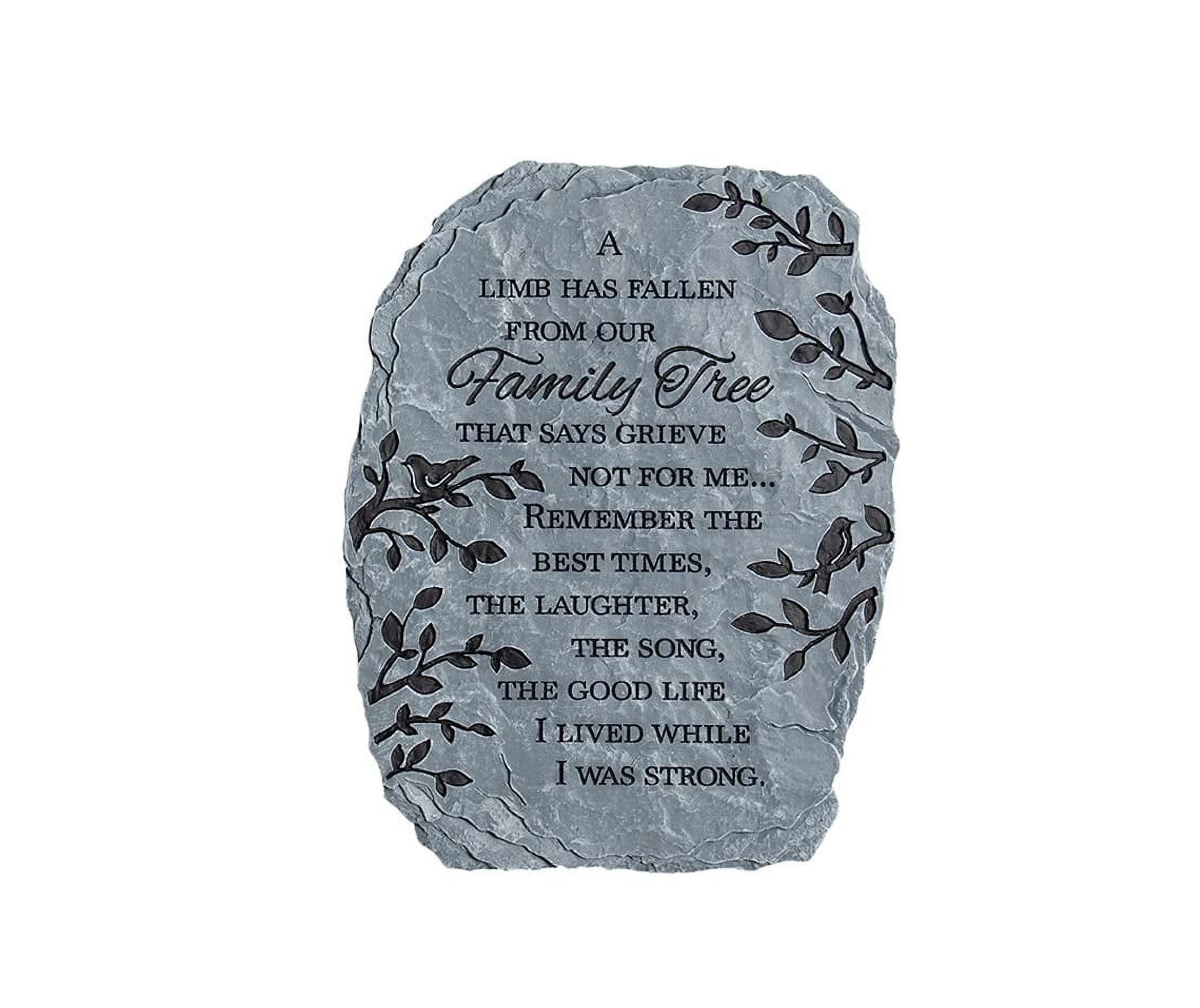 Carson Home Family Tree Garden Stone, 10.5-inch Height