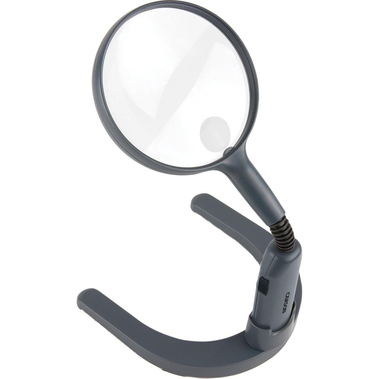 Carson MagniLamp Magnifying Glass with Light, Handsfree or Handheld Magnifier with Flexible Gooseneck for Reading, Crafts, Soldering, Jewelry & Hobbies (GN-55)