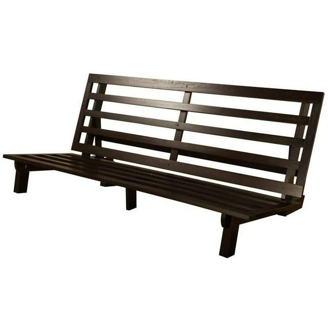 Estructura de Futón de Madera Carson con Acabado Marrón Java-colchón No Incluido