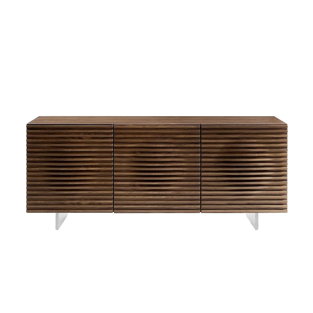 Casabianca Modern Moon Engineered Wood Buffet-Server in Brown
