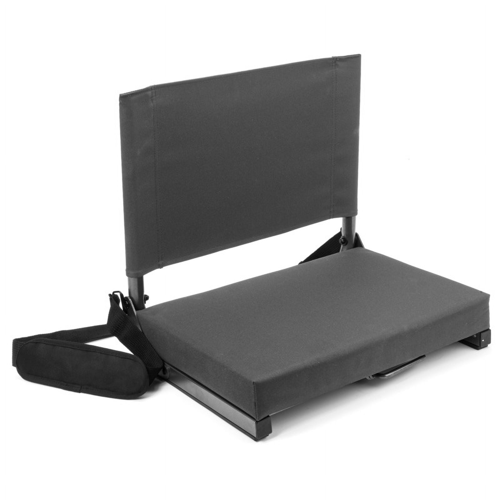Cascade Mountain Tech Ultra-Padded Stadium Seat for Bleachers, Grey