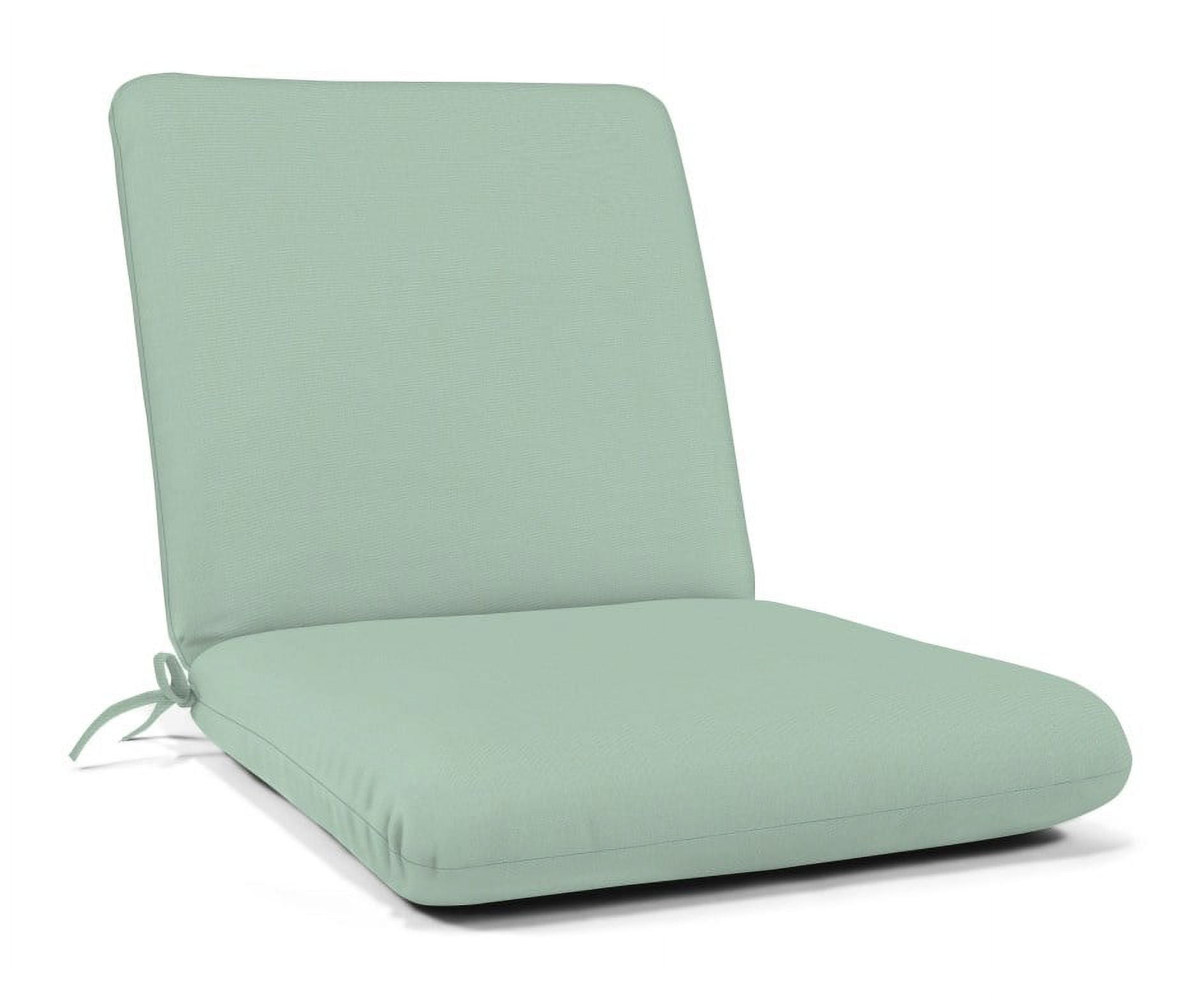 Casual Cushion Solid Hinged 44” x 22” Outdoor Seating Cushions, Weather and Fade Resistant