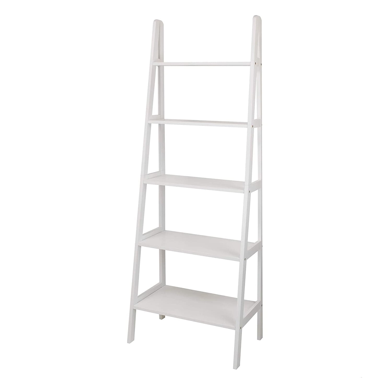Casual Home 5 Shelf Wood Shelving Unit, White