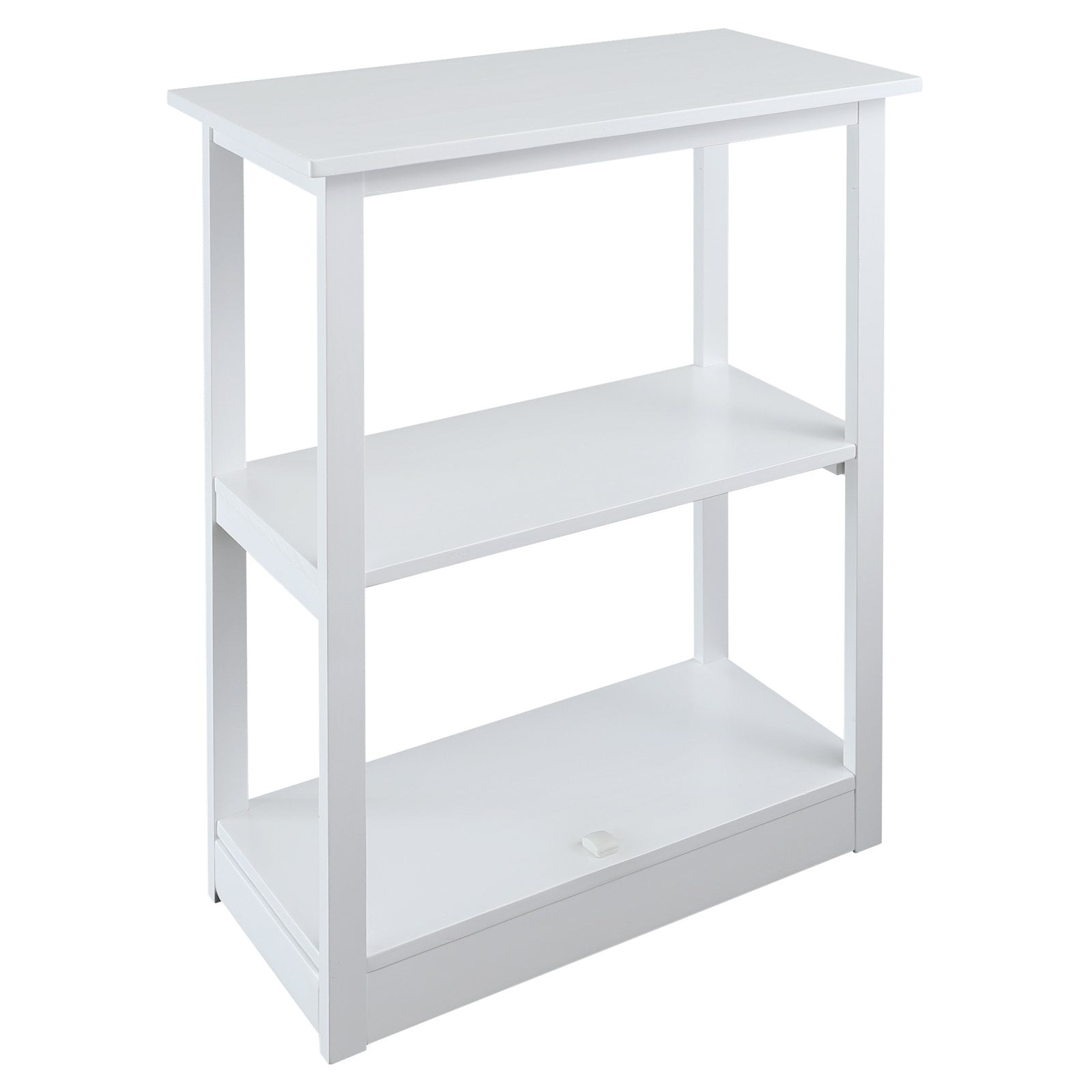 Adams Bookcase Sliding Track, Concealment Furniture, White