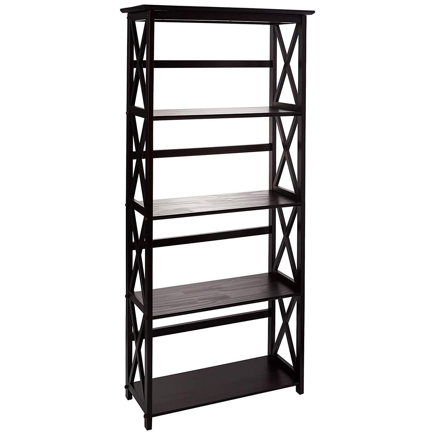 Ltd  Montego 5 tier Bookcase  Espresso