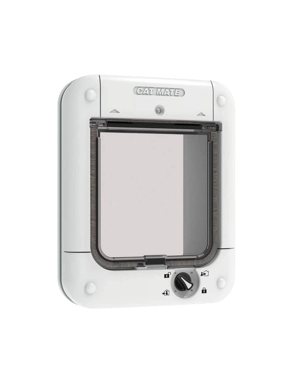 Cat Mate Microchip and I.D. Disc Door for Entry Control of Cats and Other Small Pets - White