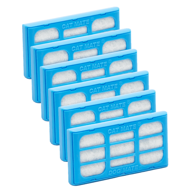 Cat Mate Replacement Filter Cartridge for Pet Fountain - 6 Count