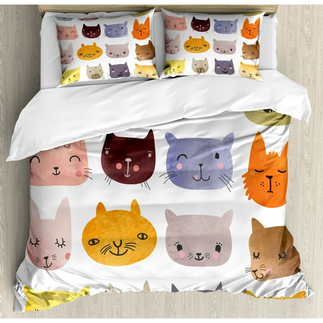 Cat Modern & Contemporary Duvet Cover Set