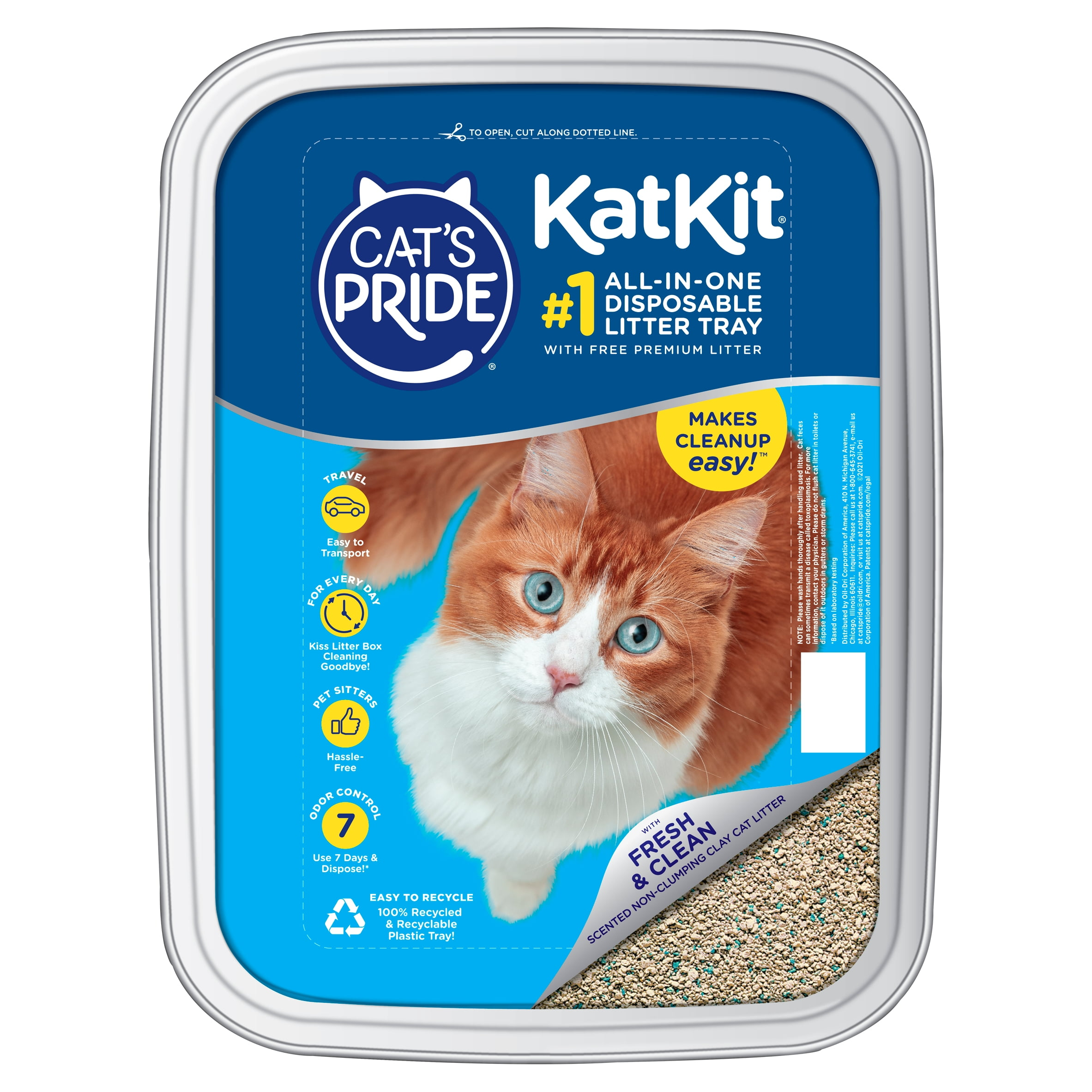 Cat's Pride KatKit Pre-Filled Disposable Cat Litter Tray