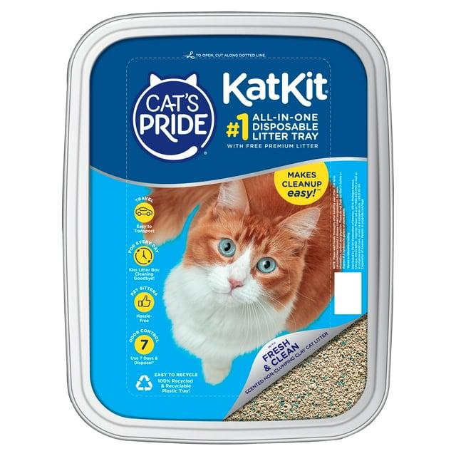 Cat's Pride KatKit Pre-Filled Disposable Cat Litter Tray