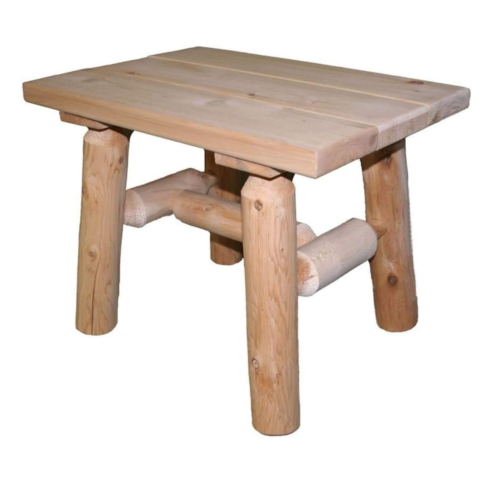 Lakeland Mills Cedar Log End Table