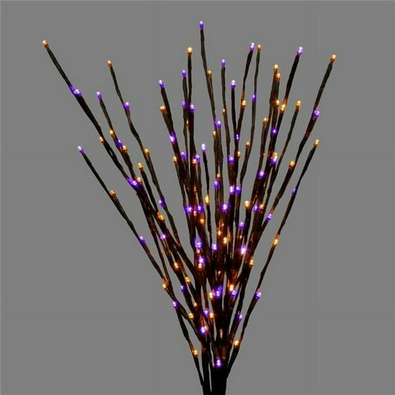 Celebrations Halloween Orange/Purple 32 in. LED Prelit Burst Halloween Decor
