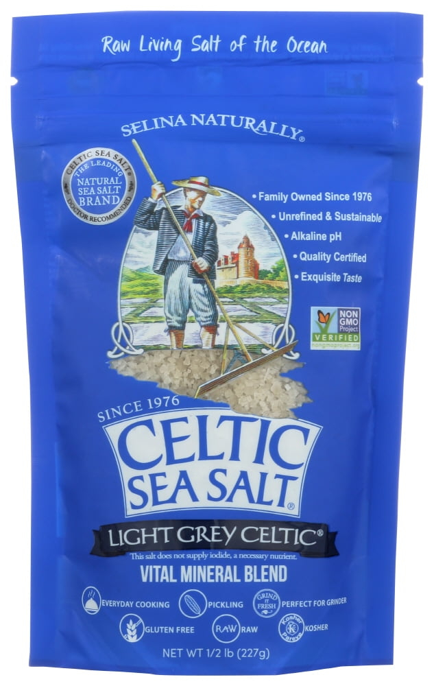 Celtic Sea Salt Light Grey, 8 Oz