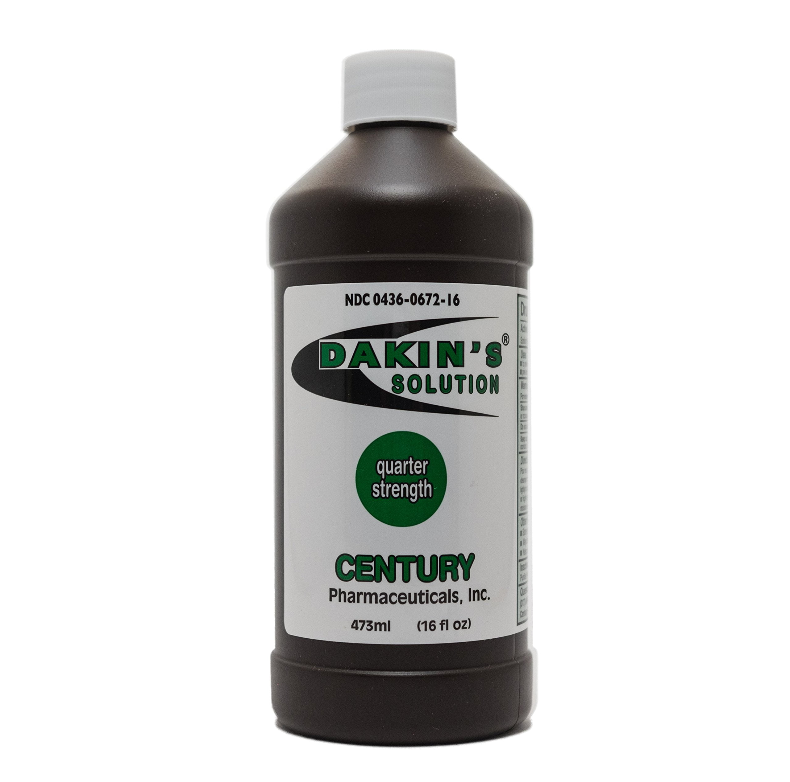 Dakin's Solution-Quarter Strength Sodium Hypochlorite 0.125% Wound Therapy for Acute and Chronic Wounds 16 oz 1 ea