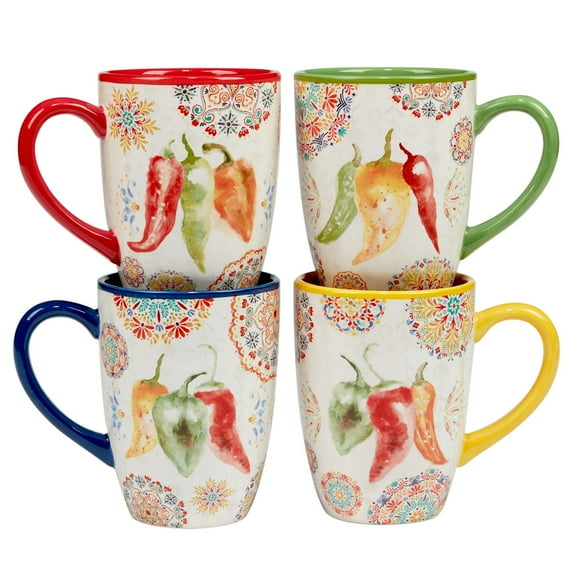 Certified International Certified International Sweet & Spicy Set Of 4 Mug