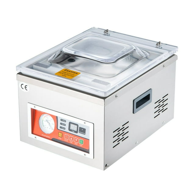 Chamber Vacuum Sealer, DZ-260A 6.5 m³/h Pump Rate, Excellent Sealing Effect with Automatic Control, 110V Kitchen Packaging Machine for Fresh Meats, Fruit Saver, Home, Commercial Using