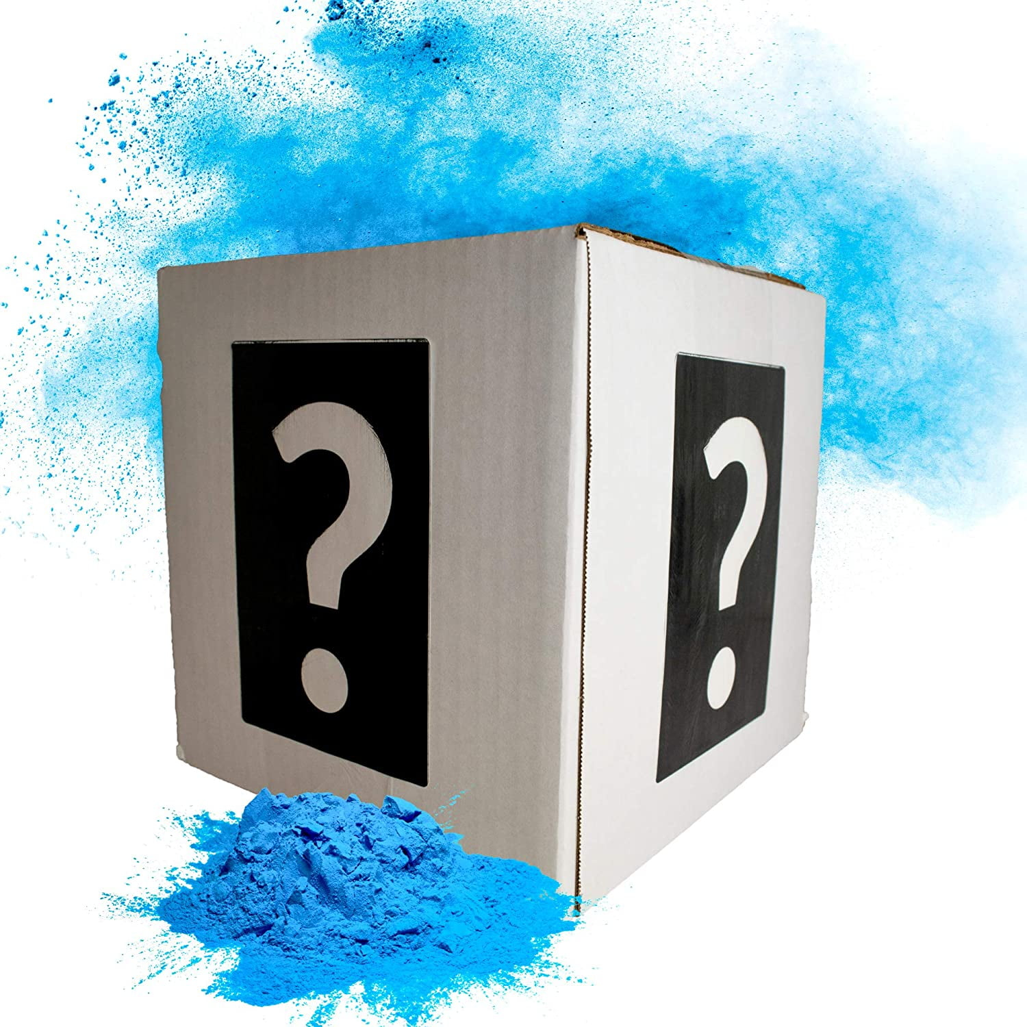 Chameleon Colors Gender Reveal Smoke Bomb Box - With 5 Pounds of Blue Gender Reveal Chalk Powder for a 60-Second Color Powder Cloud - Safe and Great for Gender Reveal Parties, Photography, and Videos
