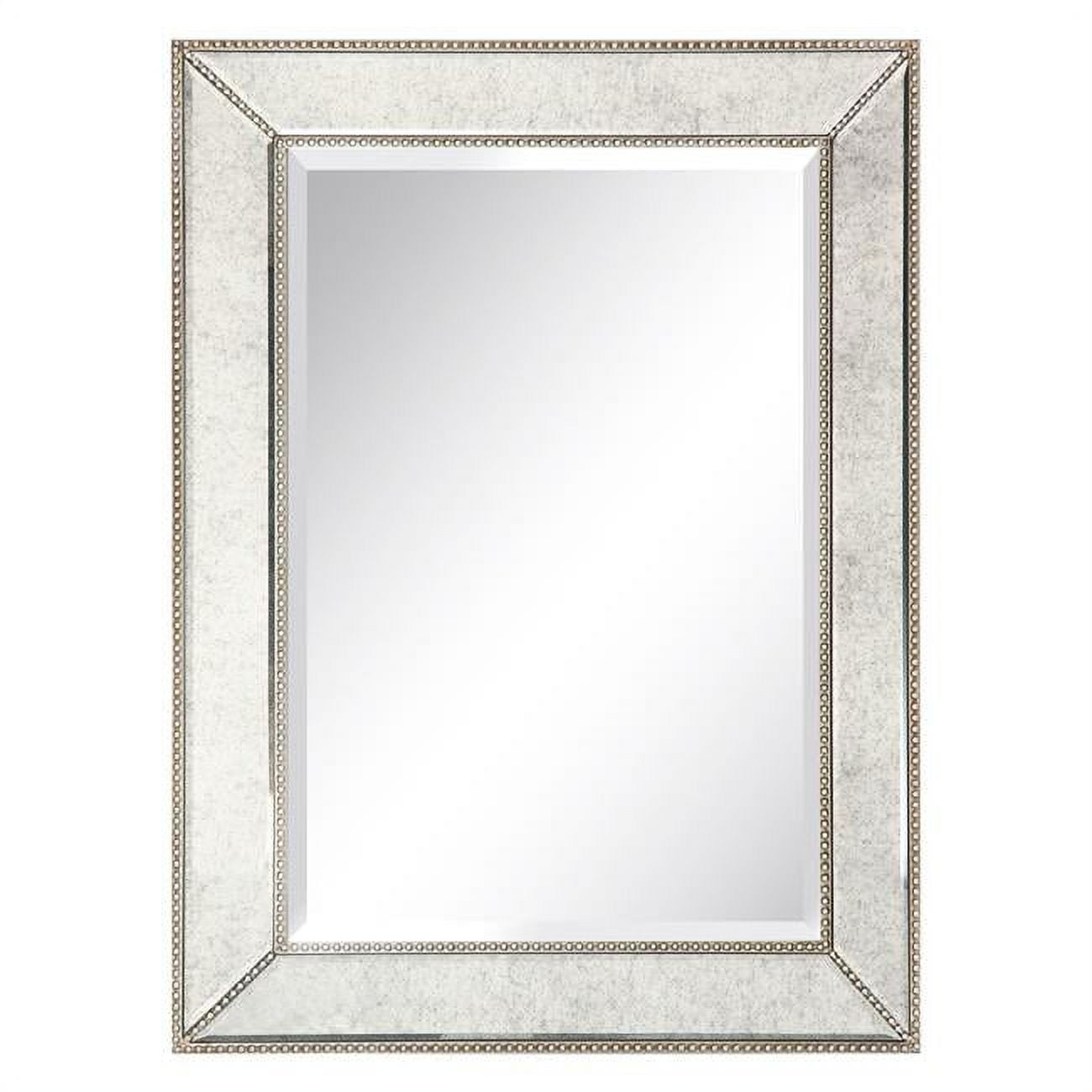 Empire Art Direct  Champagne Beed Beveled Rectangle Wall Mirror