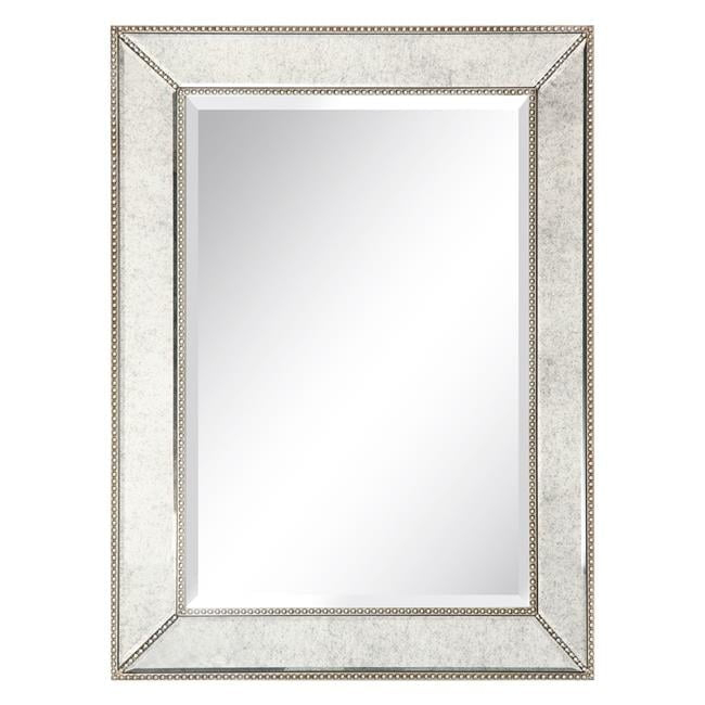 Empire Art Direct  Champagne Beed Beveled Rectangle Wall Mirror