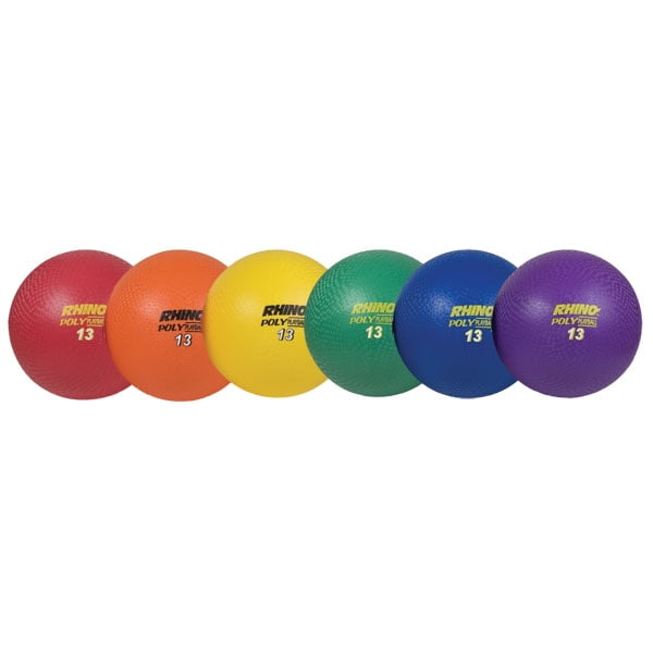 Champion Sports Rhino Poly Playground Ball Set (Multi, 13-Inch Diameter)