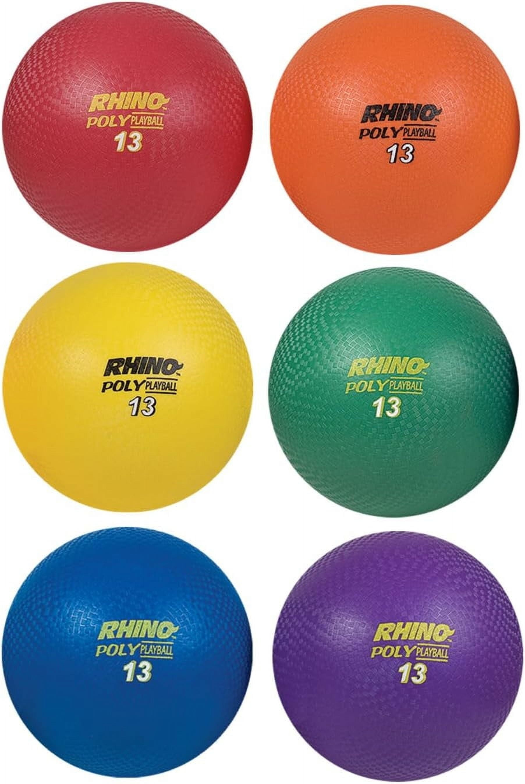 Champion Sports Rhino Poly Playground Ball Set (Multi, 13-Inch Diameter)