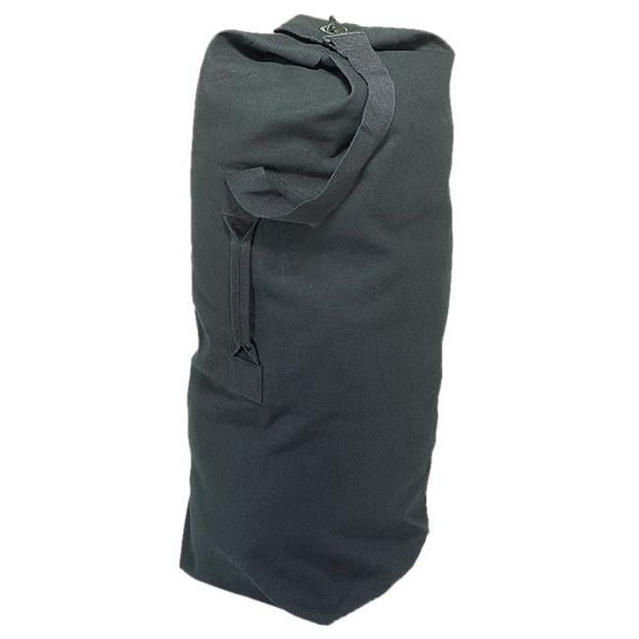 Rothco Top Load Canvas Duffle Bag, Black, 21" x 36"