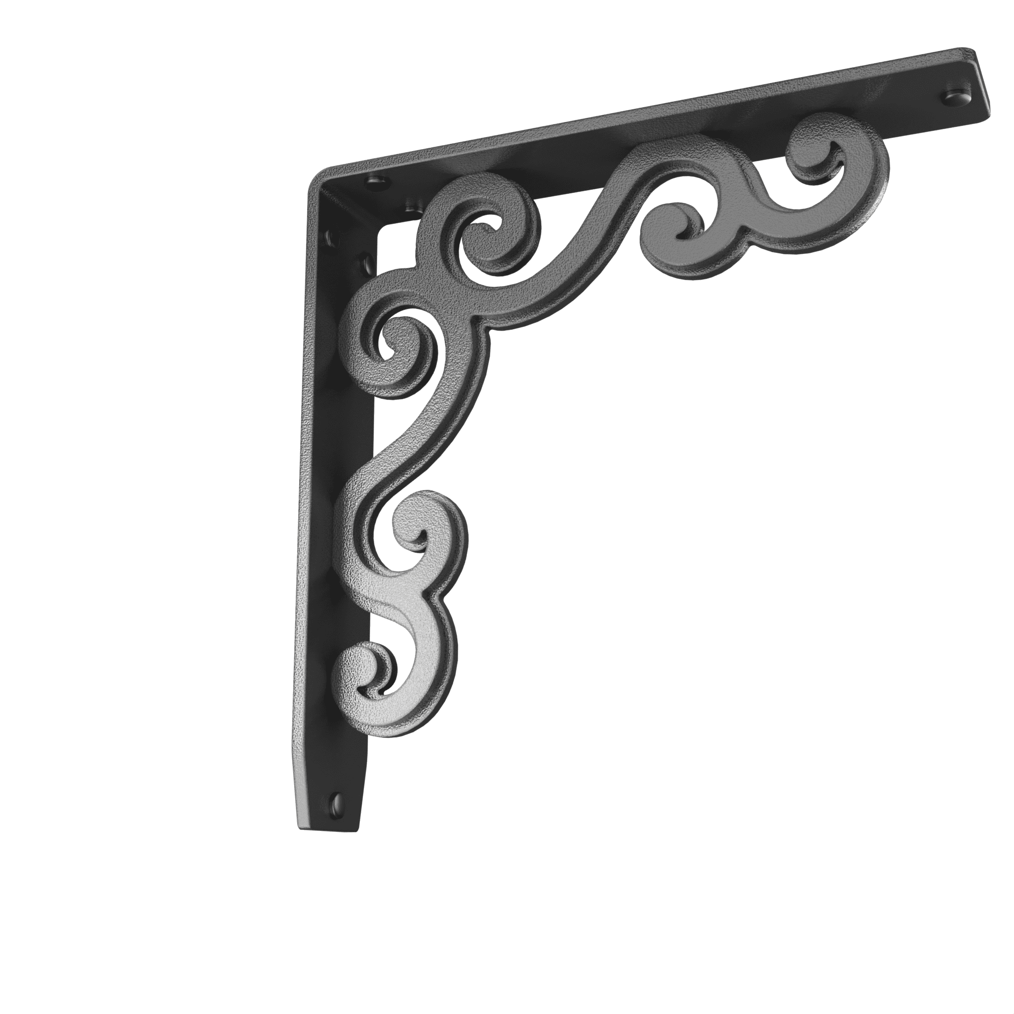 Charleston Heavy Duty Steel Fireplace Mantel Brackets, Floating Shelf, Countertop Support - 12" x 12" x 2"