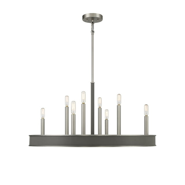 Chaucer 8-Light Chandelier in Antique Nickel
