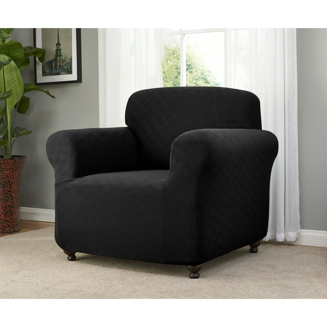 Checkerboard Slipcover Chair
