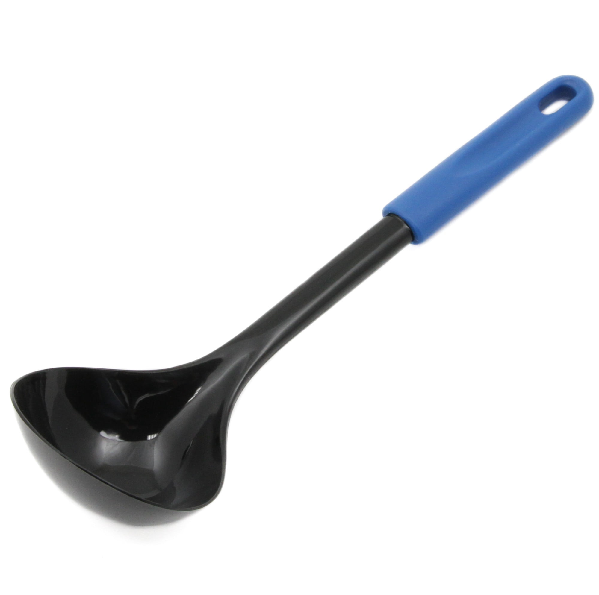 Chef Craft Basic Nylon Cooking/Serving Ladle, 12 inch, Blue/Black