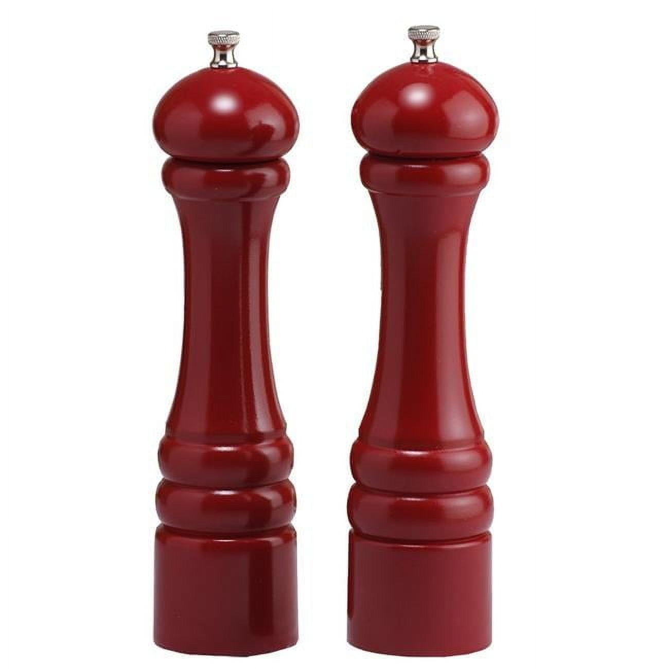 Chef Specialties - 10600 - Autumn Hues - 10 Inch - Pepper Mill and Salt Shaker Set - Candy Apple