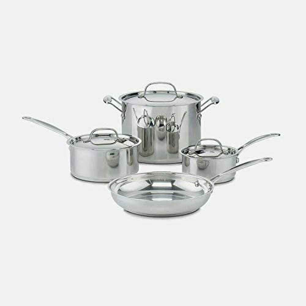 Cuisinart Chef’s Classic 7-Piece Stainless Steel Cookware Set