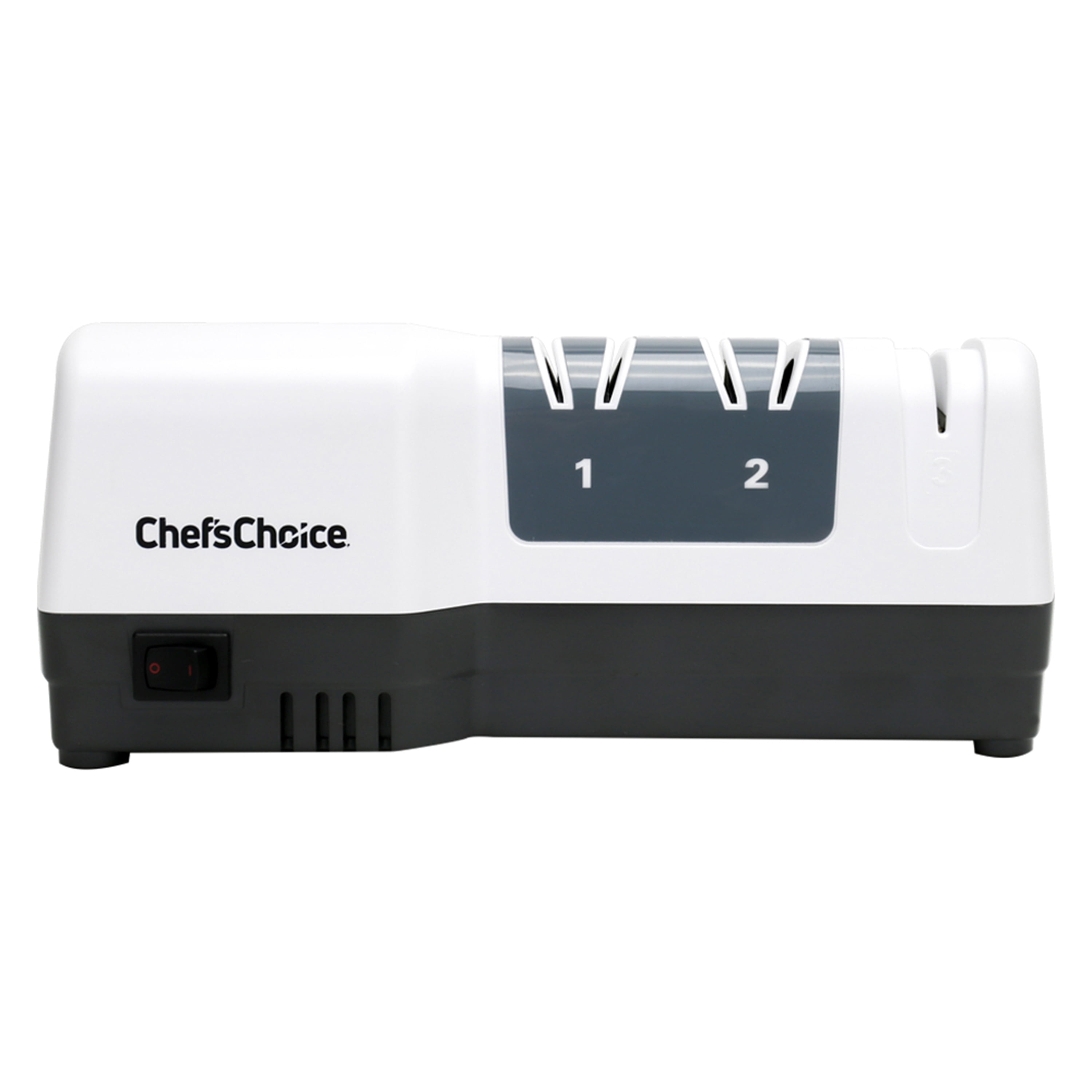 Chef'sChoice 3 Stage White Hybrid Knife Sharpener for 20 Degree Straight Edge and Serrated Knives