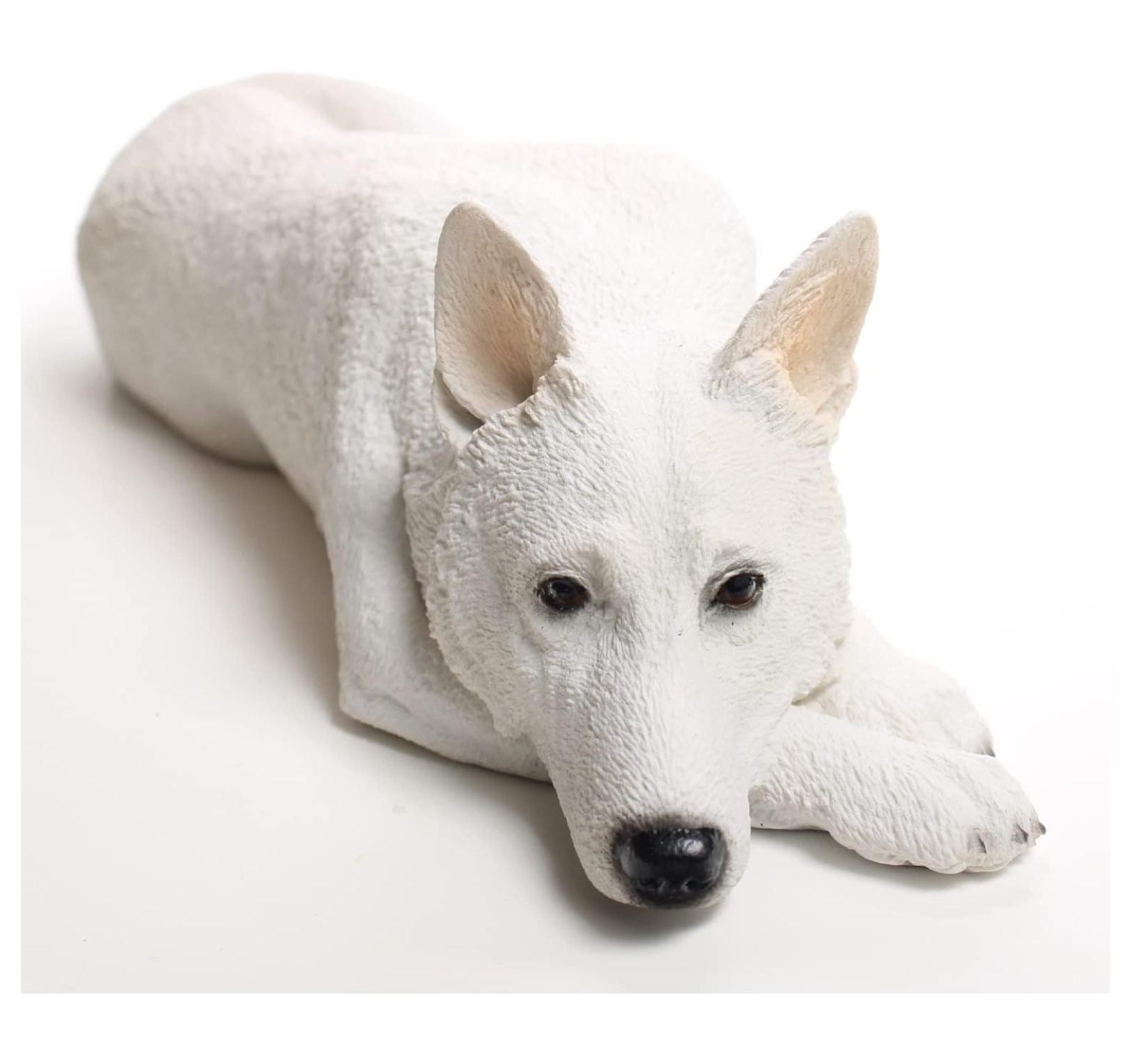 ZRQarq German Shepherd White My Dog Figurine
