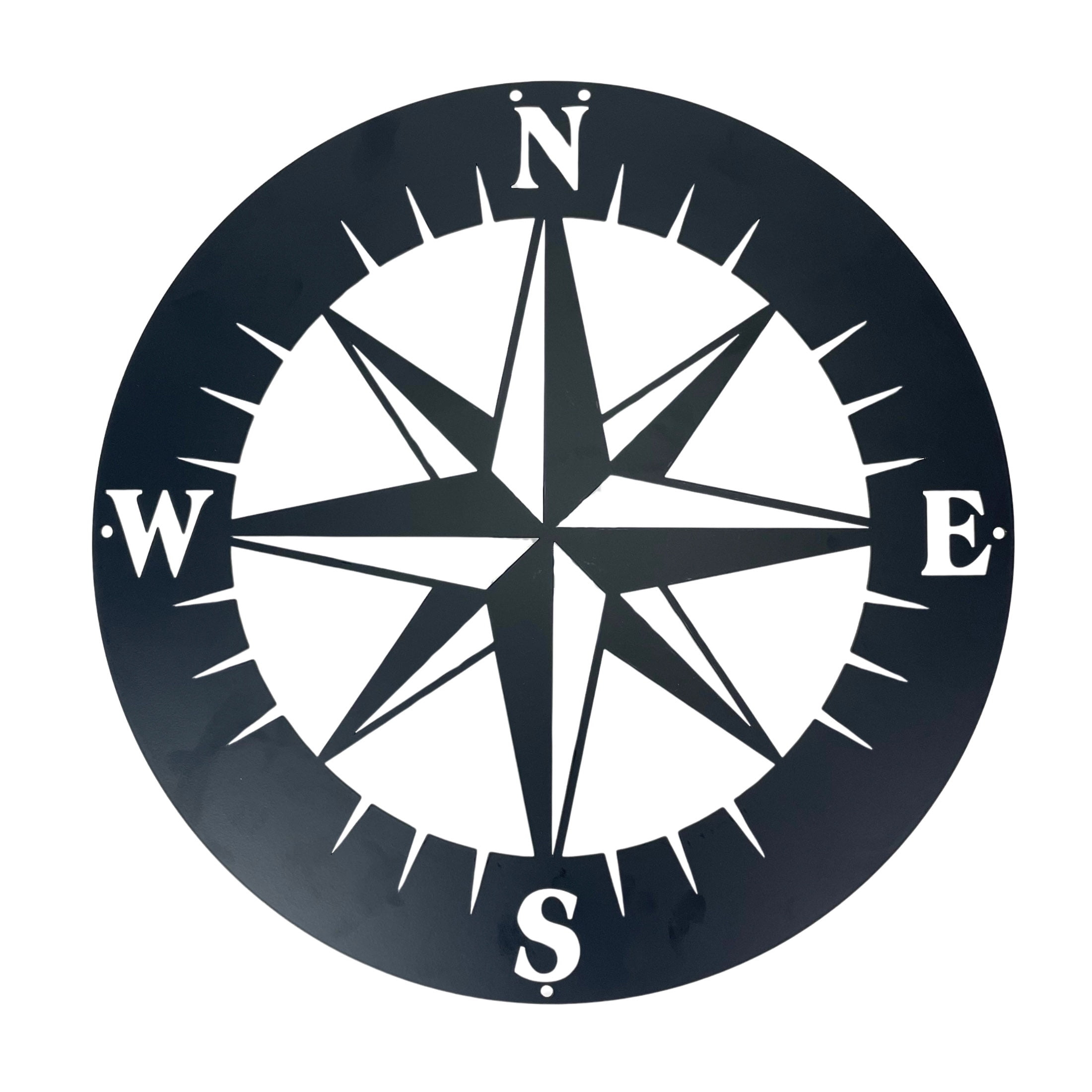 Chesapeake Bay Ltd. Metal Compass Rose Wall Art – 15.5 inch, Nautical Décor, Home Accent
