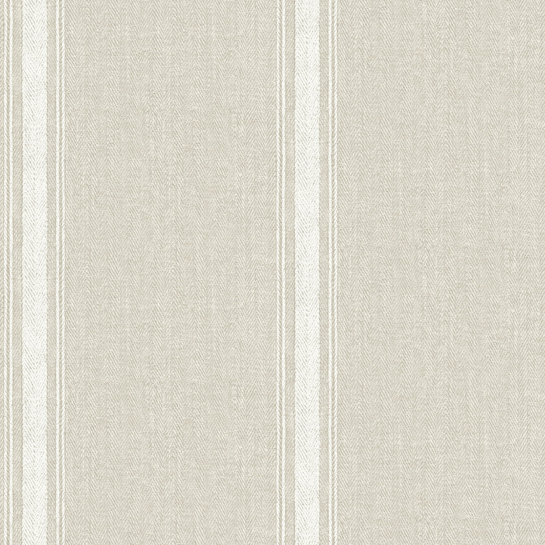 Chesapeake Linette Light Grey Fabric Stripe Prepasted High Performance Wallpaper, 20.5-in by 33-ft, 56.4 sq. ft.