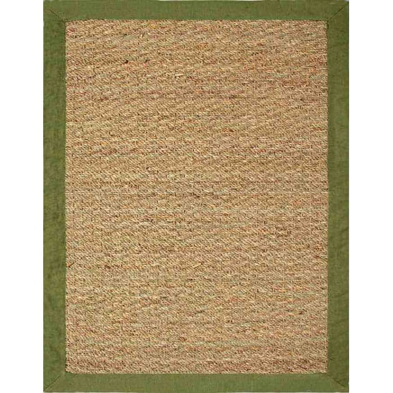 Chesapeake Seagrass Area Rug with Sage border (5'x7')