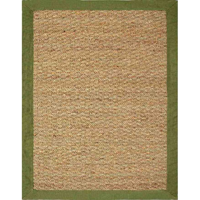 Chesapeake Seagrass Area Rug with Sage border (5'x7')