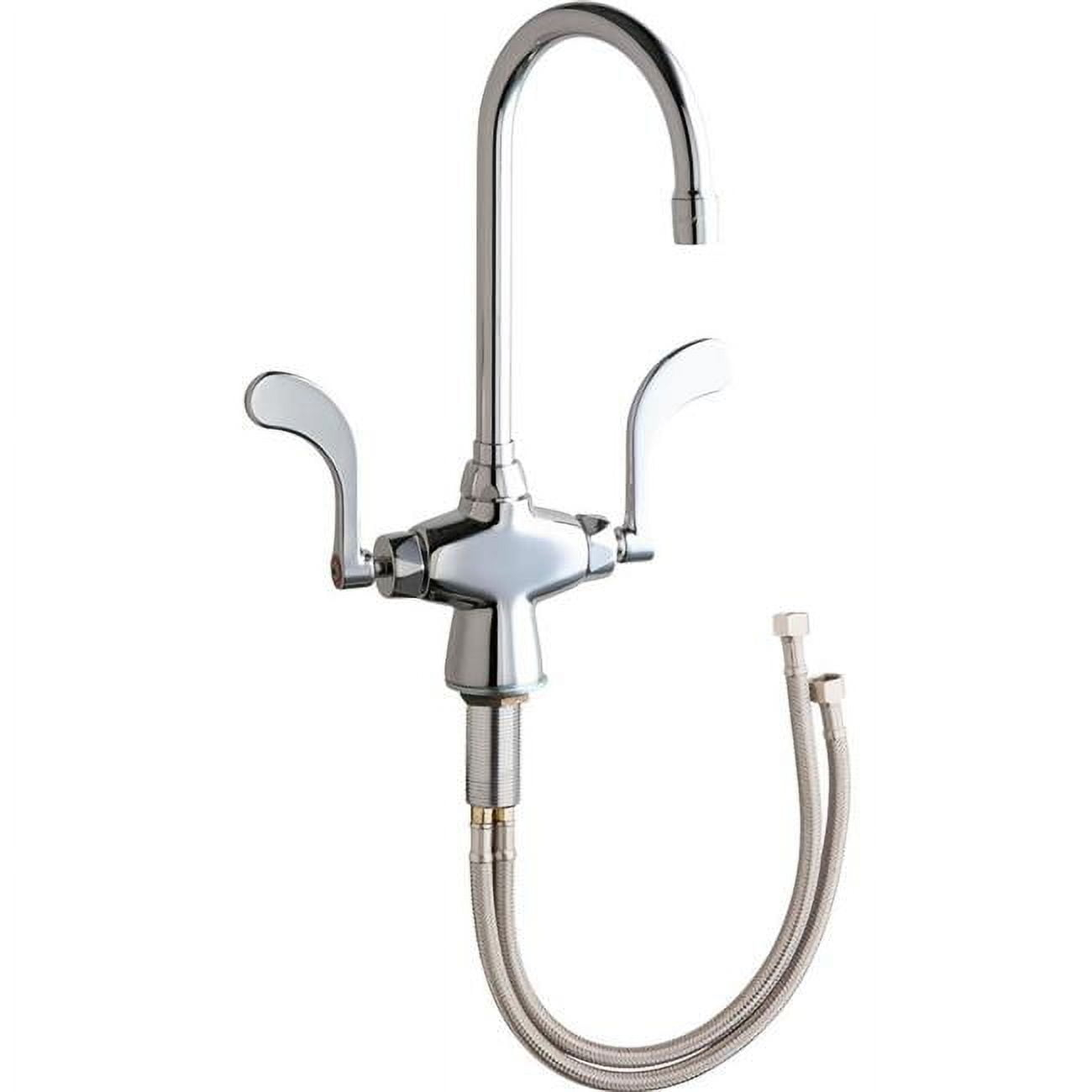 Chicago Faucets 50-E35-317Xkab Commercial Grade Single Hole Kitchen Faucet - Chrome