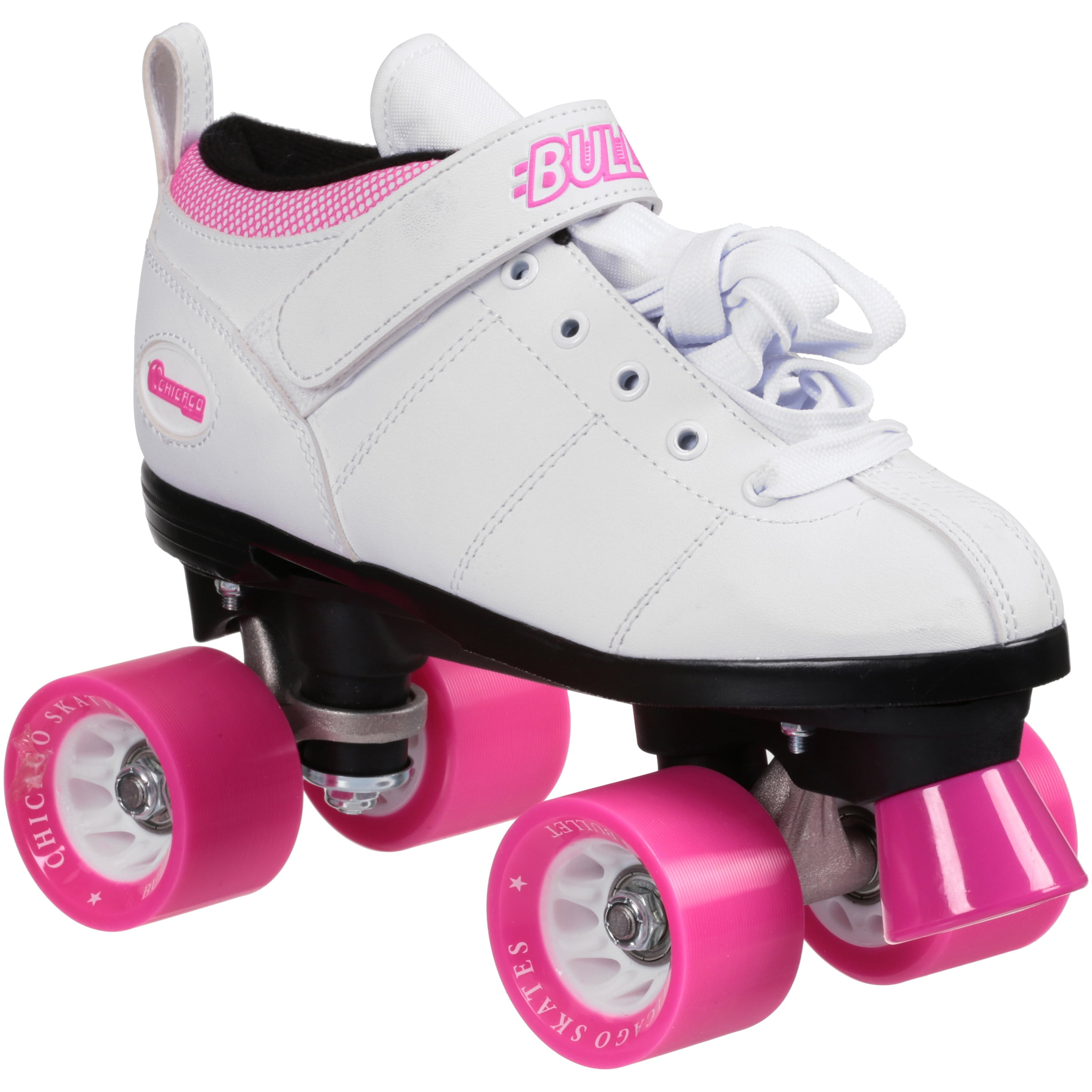 Chicago Ladies Bullet Speed Skates White Classic Quad Roller Skate, Size 9