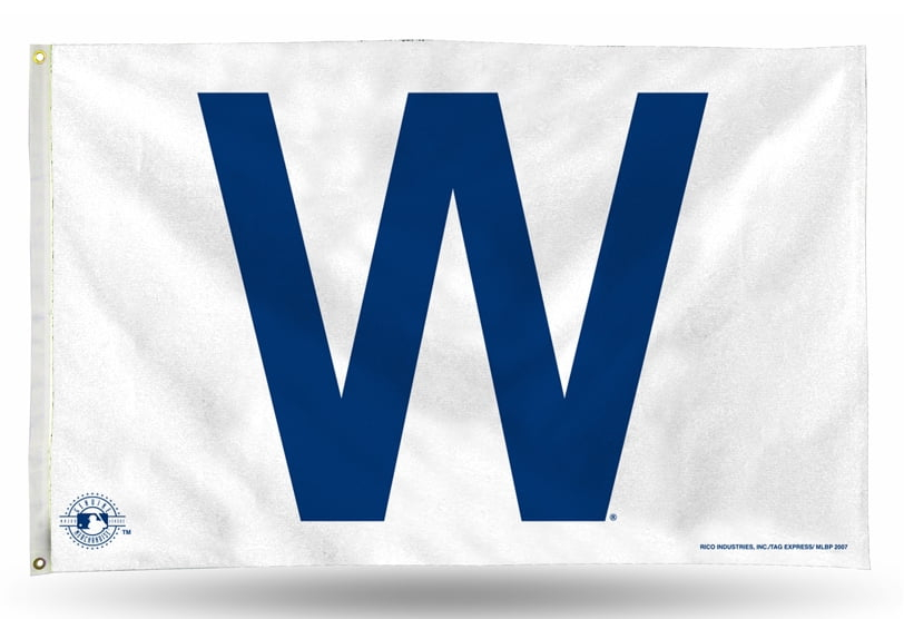 Chicago W Cubs Retro 3x5 Baseball Banner Flag CUBS WIN