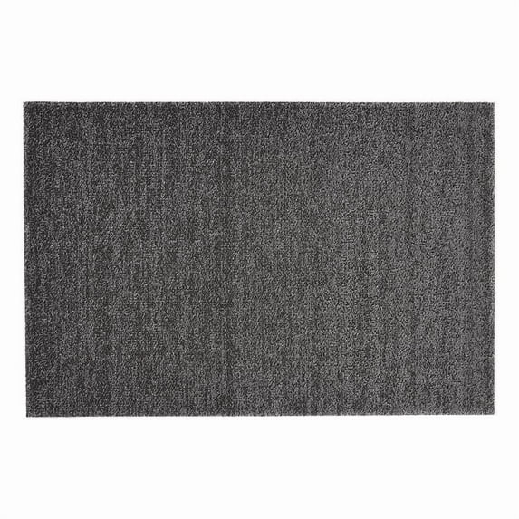 Chilewich Door Mat 18 in. W X 28 in. L Heathered Vinyl, Charcoal/Gray