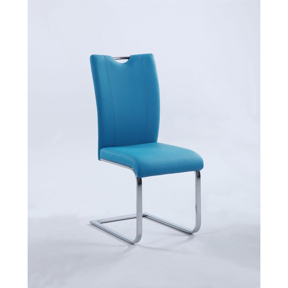 Somette  Melinda Contemporary Handle-Back Side Chair, Set of 2 Blue