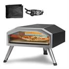 Choco Moon 13" Portable Gas Pizza Oven, Outdoor Propane Pizza Maker with Stainless Steel Construction & Pizza Stone, Perfect for BBQ Camping & Picnics, CSA Certified, Black