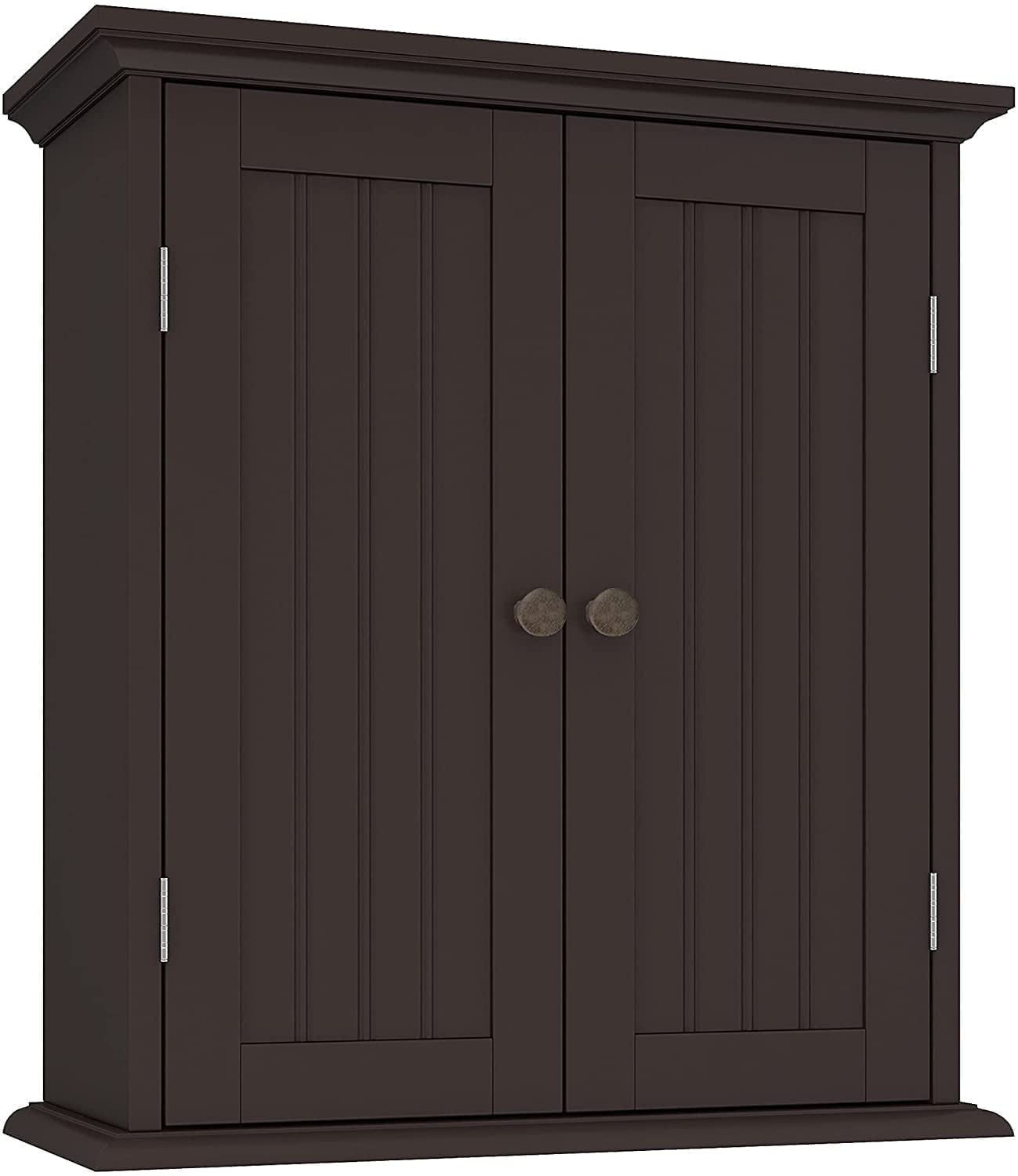 ChooChoo Bathroom Wall Cabinet, Over The Toilet Space Saver, Medicine Cabinet with 2 Doors and Adjustable Shelves