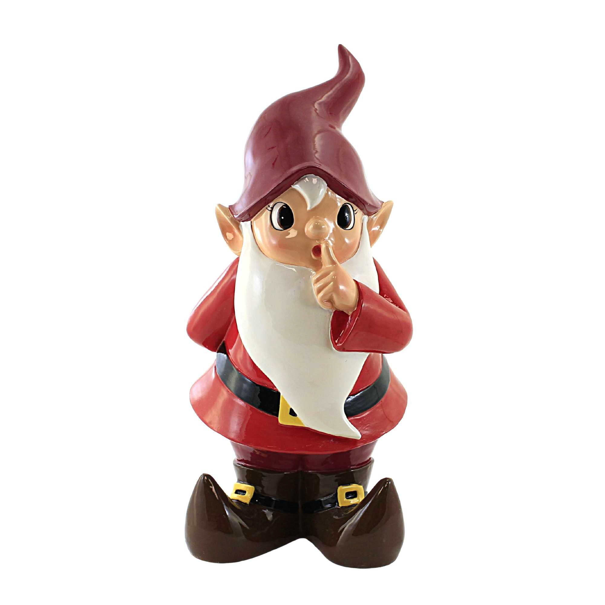 One Hundred 80 Degrees 17.75in Display Gnome, Polyresin, Elf Dwarf Santa EM0412