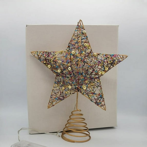 Christmas Star Tree Topper Christmas Decorative Holiday Treetop Shatterproof Star Ornament for Holiday Christmas Tree Decoration