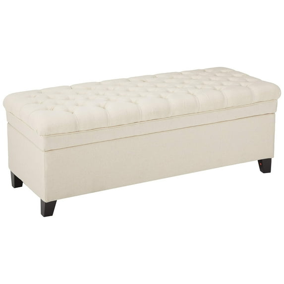 Christopher Knight Home Juliana Fabric Storage Ottoman, Beige